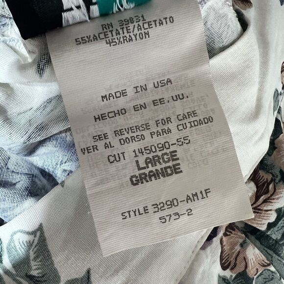 Womens VTG Fritzi CA L Flowy Skirt Midi Pleated Floral Roses Flared Modest - Picture 7 of 12